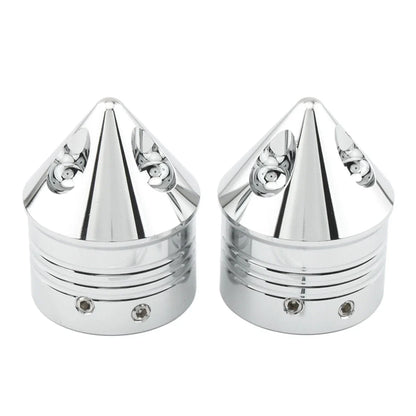 1 Pair Front Wheel Axle Nut Covers for Harley Touring Road Glide Dyna Softail (–)