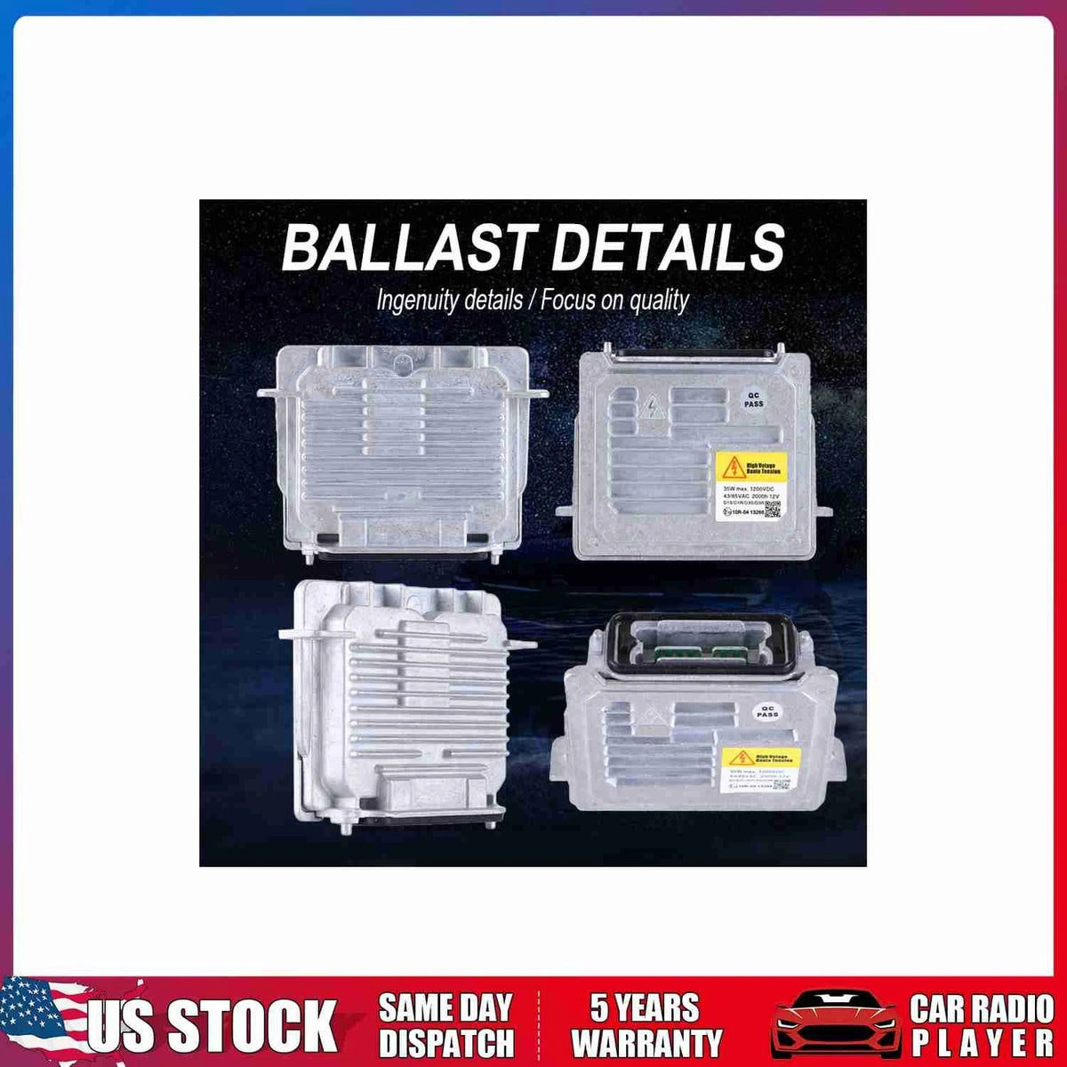 Headlamp Ballast for Buick GMC (LR014114, 31297941, 31297942, 89089352)