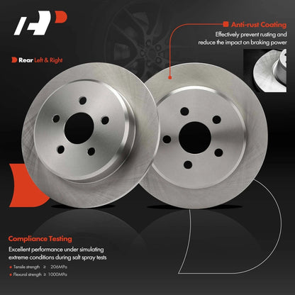 Rear Disc Brake Rotors for Chrysler PT Cruiser (2001–2003) Dodge Neon