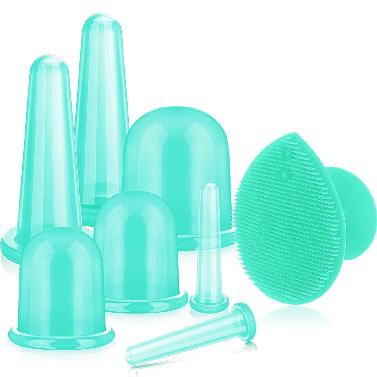 Silicone Facial Cupping Set for (5.5 cm Diameter)