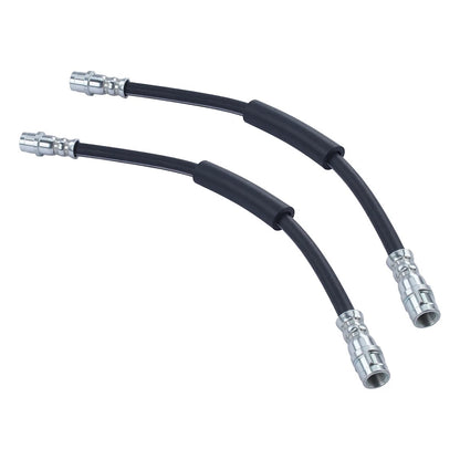 Set of 2 Brake Hoses for Porsche Boxster (2006–2012) 18021798, 2205407, H621805, 98735563701