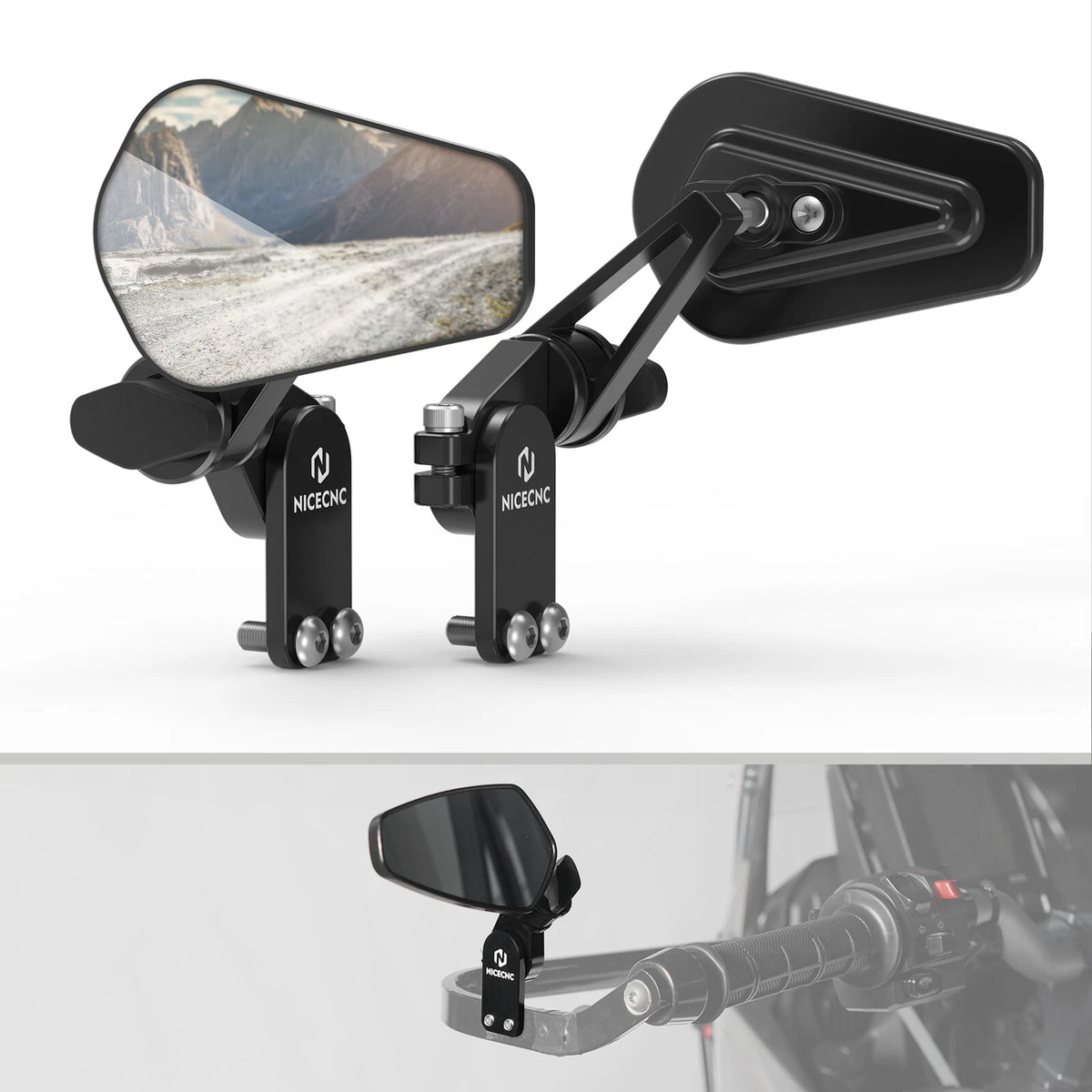 Rear View Side Mirrors Kit for KTM 690 Duke Enduro SMC/R 1290 1190 Adventure