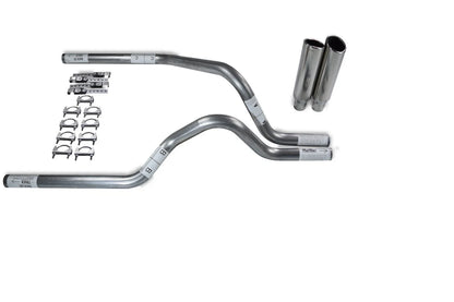 2.5" Dual Exhaust Kit for Dodge Dakota (1997–2005) No Muffler Clamp Tips