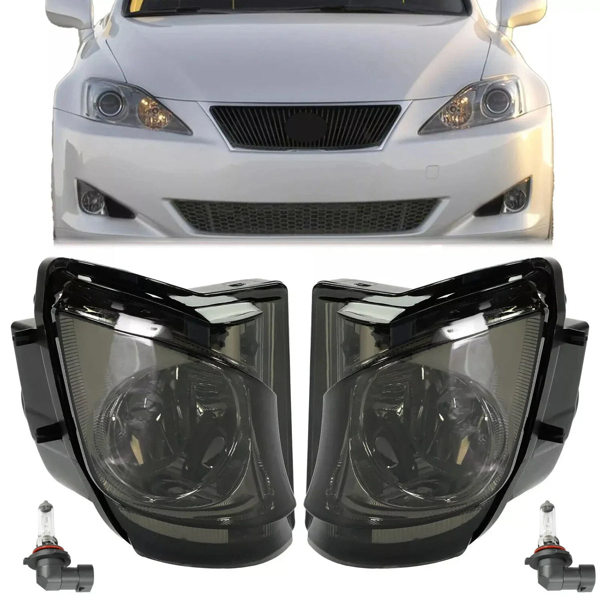 Fog Lights for Lexus IS250 IS350 (2006–2010) - Smoke Lens Replacement
