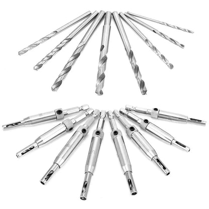 17-Piece Self Centering Drill Bit Set for Cabinets