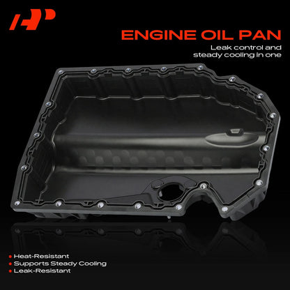 Lower Engine Oil Pan for VW Jetta Golf Passat Audi (2015–2023) - 06K-103-600-AE, 06K-103-600-D, 06K-103-600-R