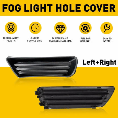 Set of 2 Front Bumper Fog Light Cover Insert Panels for 2007-2009 Toyota Camry
