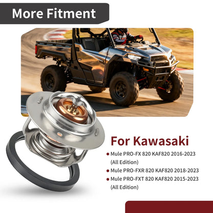 Thermostat w/ O-Ring for Kawasaki Mule PRO-FX PRO-FXR PRO-FXT (2015–2023)
