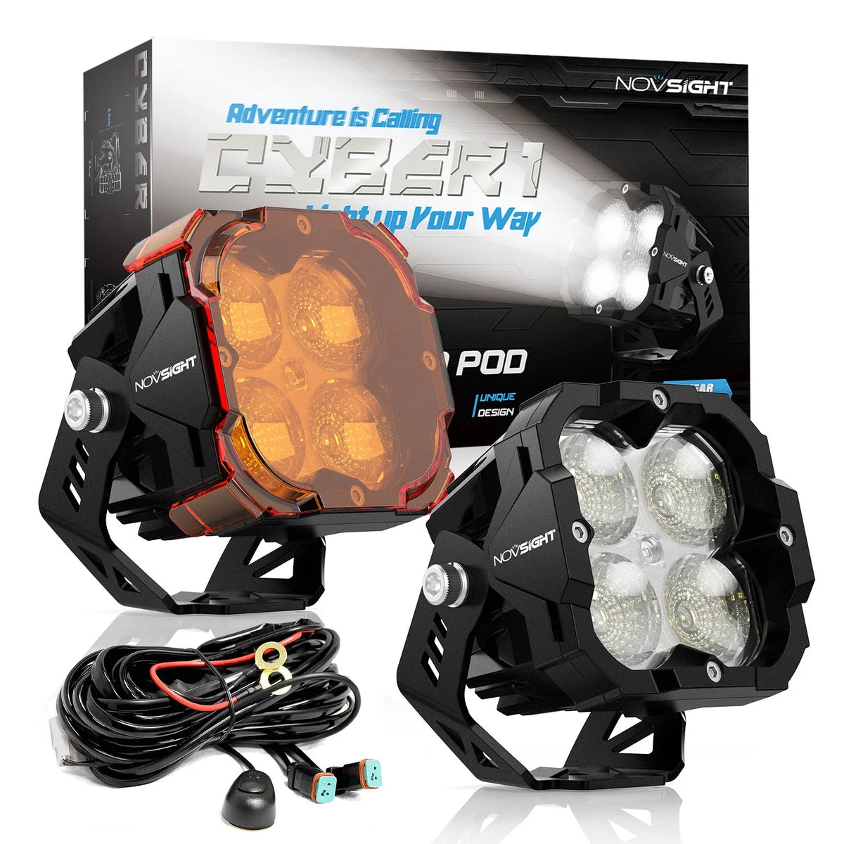 3-Inch Off Road LED Spot Flood Pods for Universal Vehicles (Waterproof)