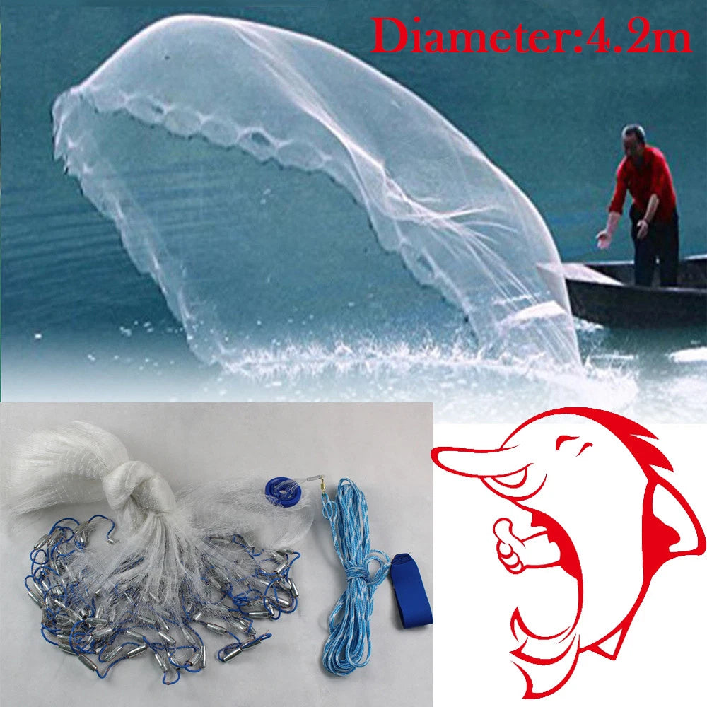 Fishing Cast Net for Easy Throw (10/14/18/22FT)