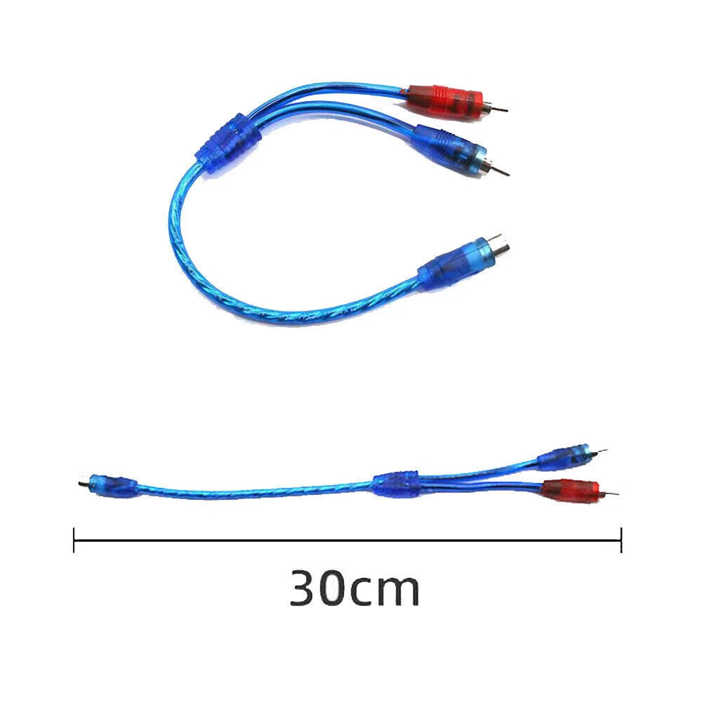Set of 4 RCA Y Splitter Audio Jack Cables for Universal Use