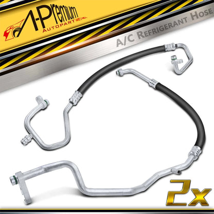 2X A/C Suction & Discharge Line Hose for Mazda 3 (2014–2018) GHR161461, GHR161461A, HA112492C, HA112497C