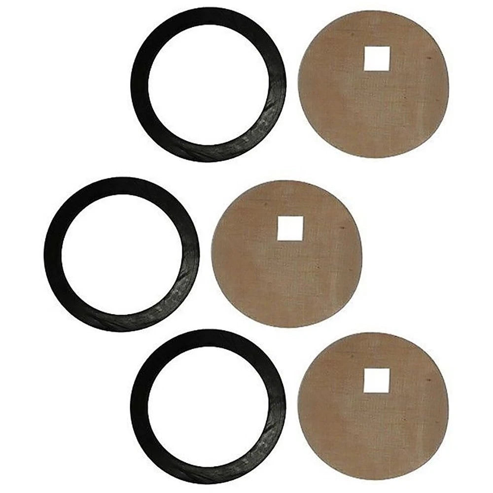 Set of 3 Fuel Sediment Bowl Gasket & Screen for Ford/New Holland