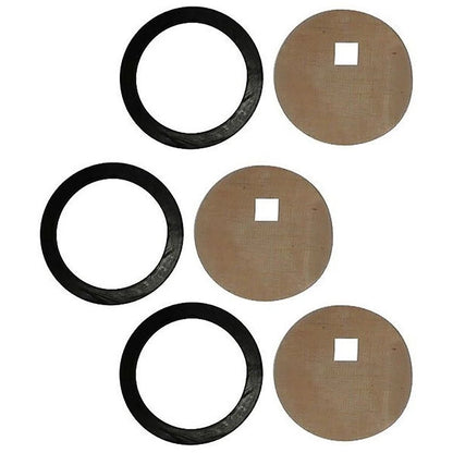 Set of 3 Fuel Sediment Bowl Gasket & Screen for Ford/New Holland