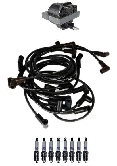 Ignition Wires & Spark Plugs Kit for Chevrolet Blazer K3500 Yukon (1992–1999)