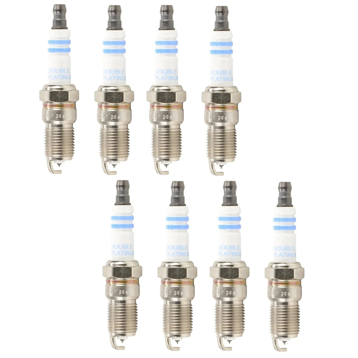 Set of 8 Bosch OE Fine Wire Double Platinum Spark Plugs for Ford Cadillac