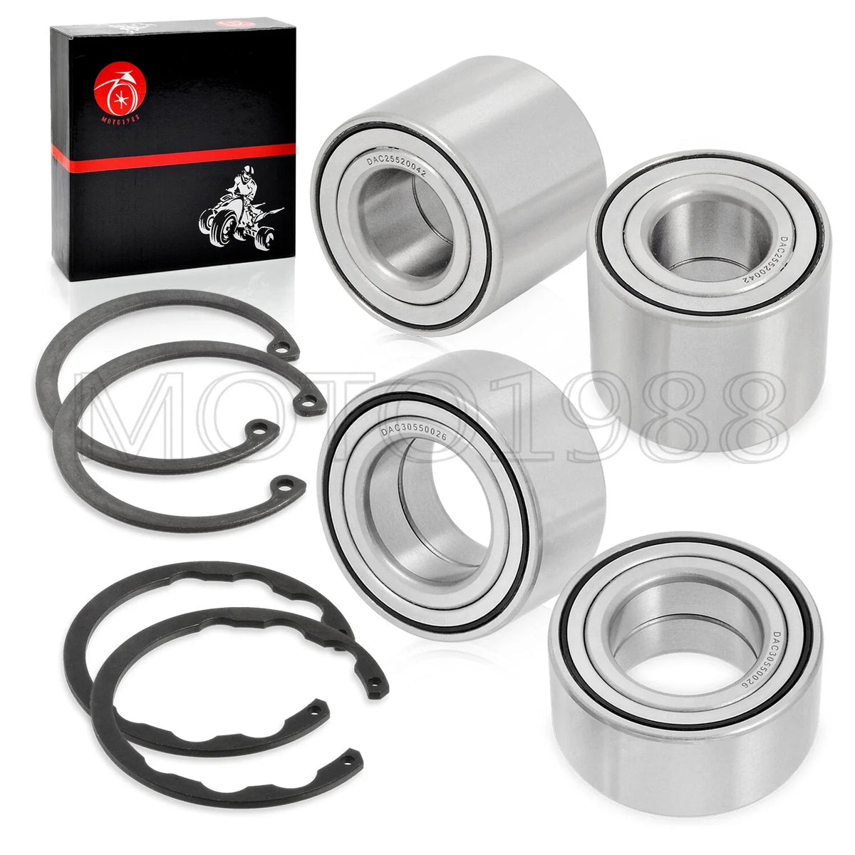 2 x Wheel Bearing Circlip for Kawasaki Brute Force 750 KVF750 4x4i (2007–2011)