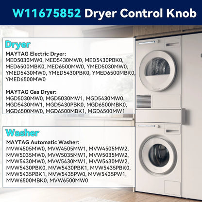 Dryer Knob Replacement for Maytag W11675852