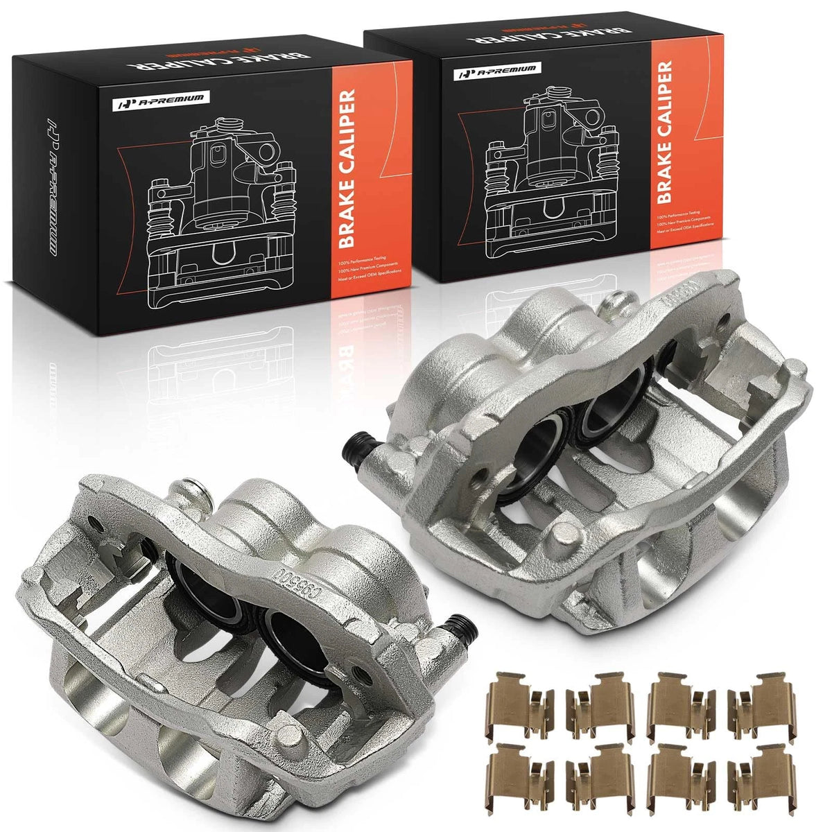 A-Premium Pair Front Brake Calipers for Mercedes Sprinter 1500 (2019–2022) - 9074212100, 9074212200