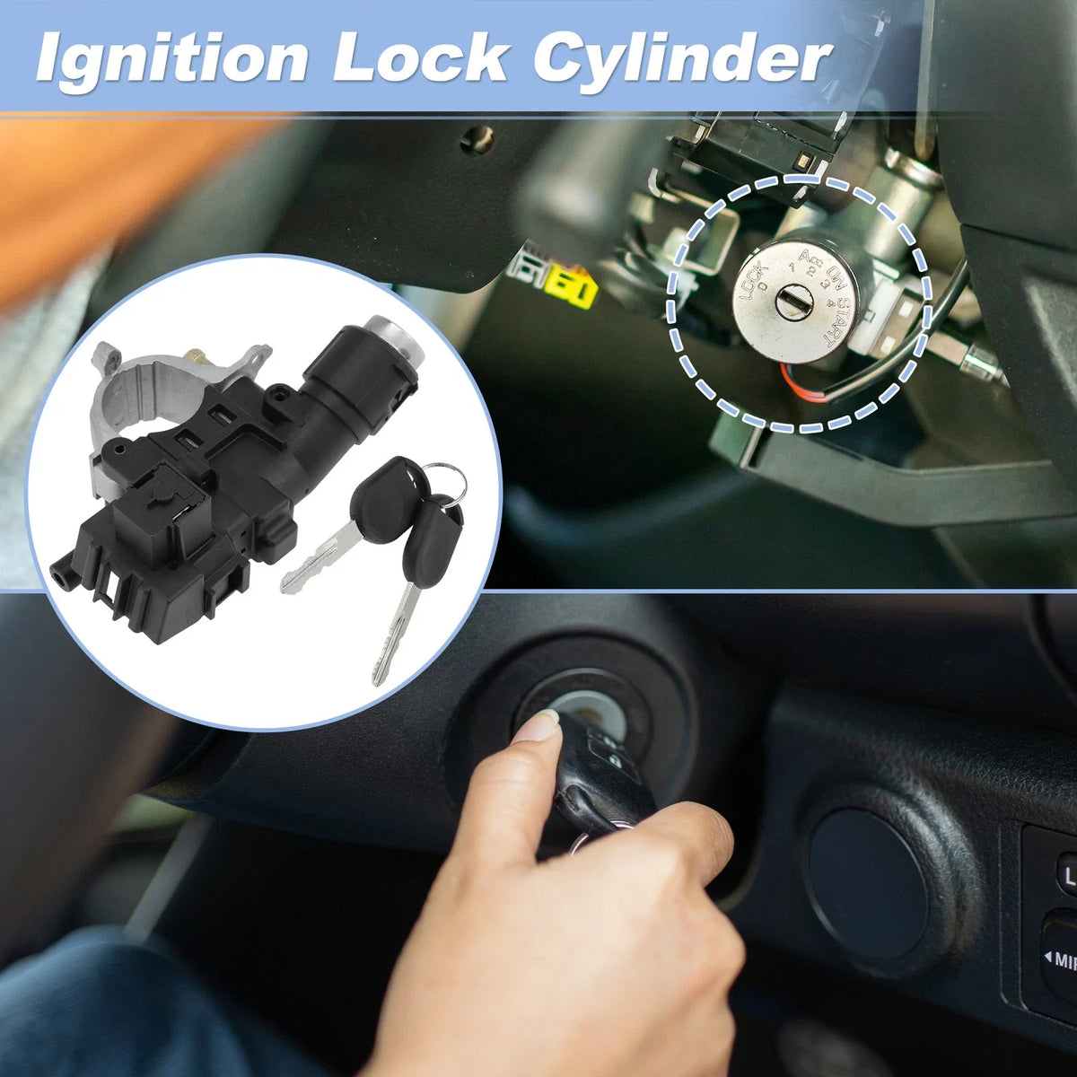 Ignition Lock Cylinder 989-019 for Ford Escape (2008–2012) with 2 Keys