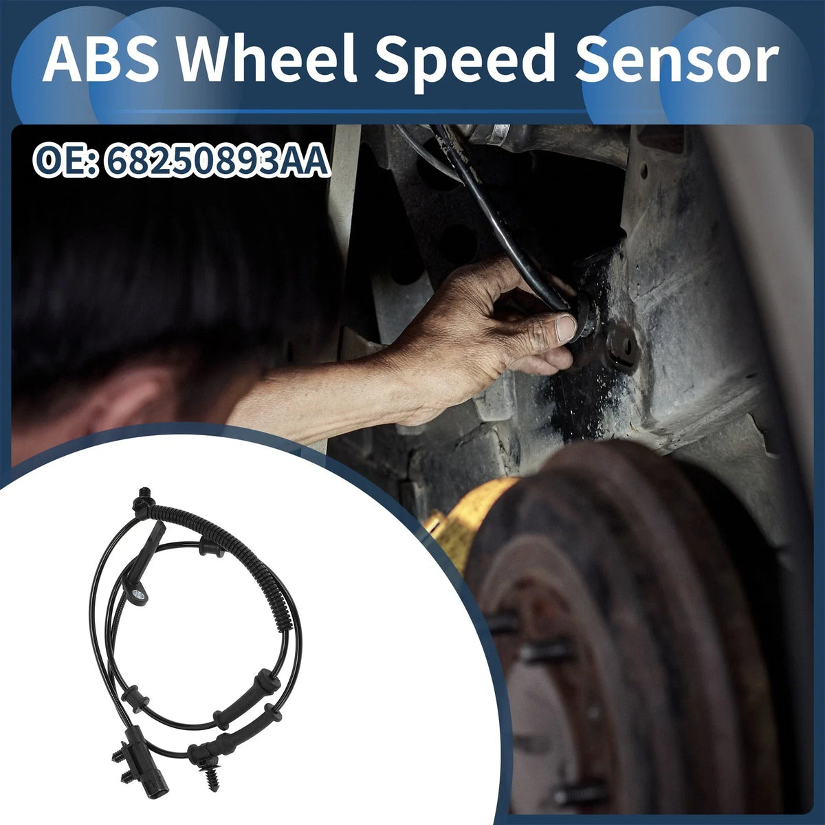 ABS Wheel Speed Sensor No. 68250893AA for Jeep Grand Cherokee (2011–2020)