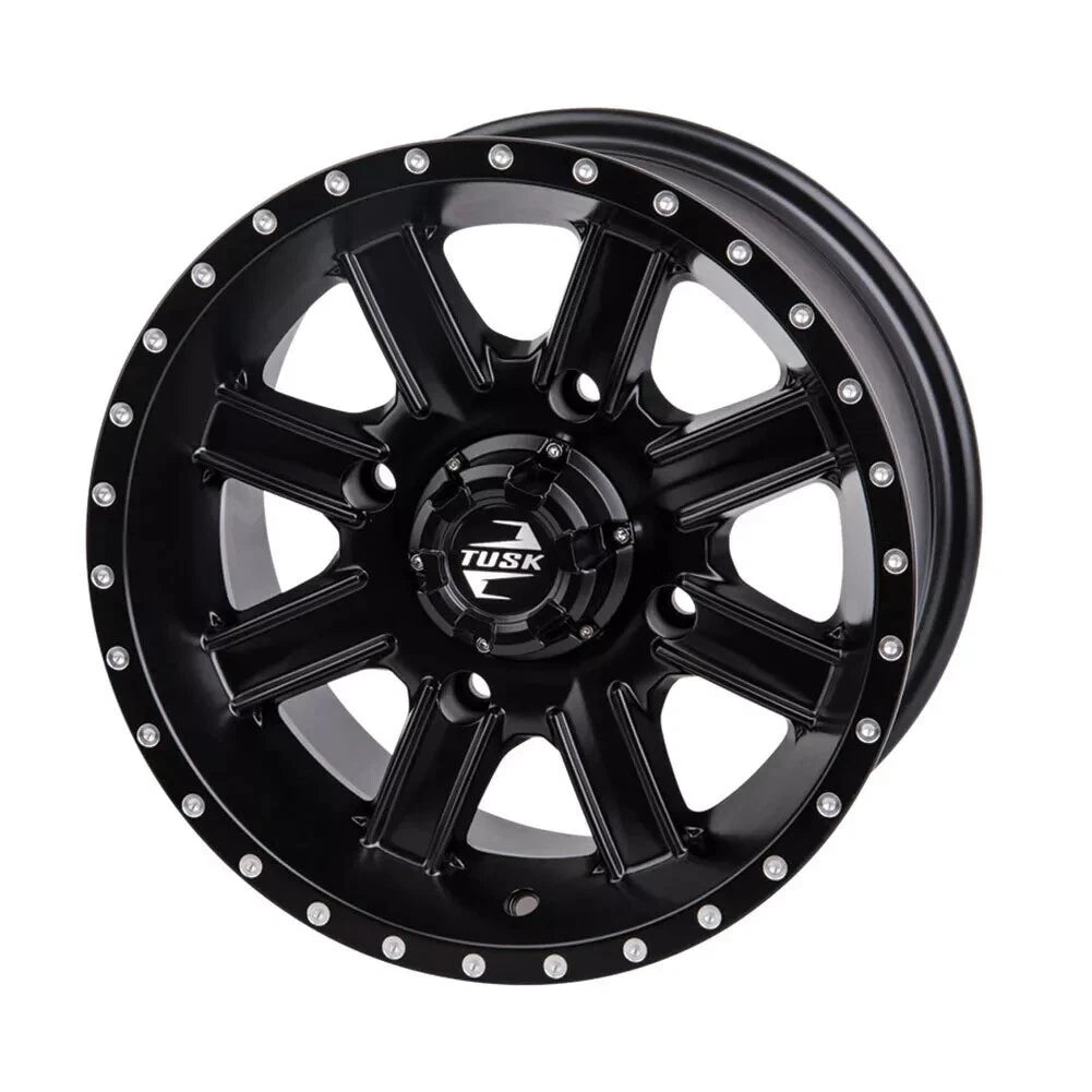 Tusk Cascade Wheel 12x7 Matte Black for Yamaha Wolverine X4 (2018–2023) 185-276-0017