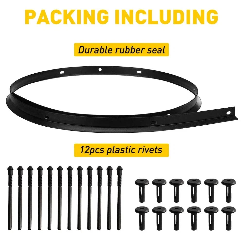 Front Fascia Bumper Hood Weatherstrip Seal w/ Rivet for Dodge Challenger (2008–2021)