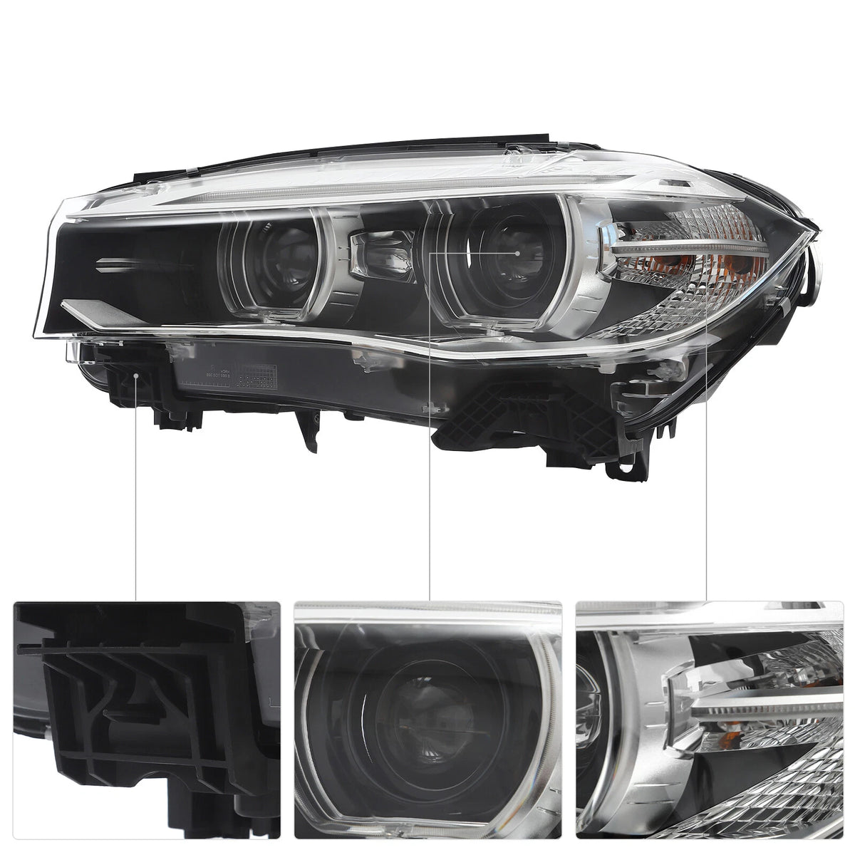 HID Headlight Driver Side Assembly for BMW X5 F15 F85 (2014–2018) 63117317109