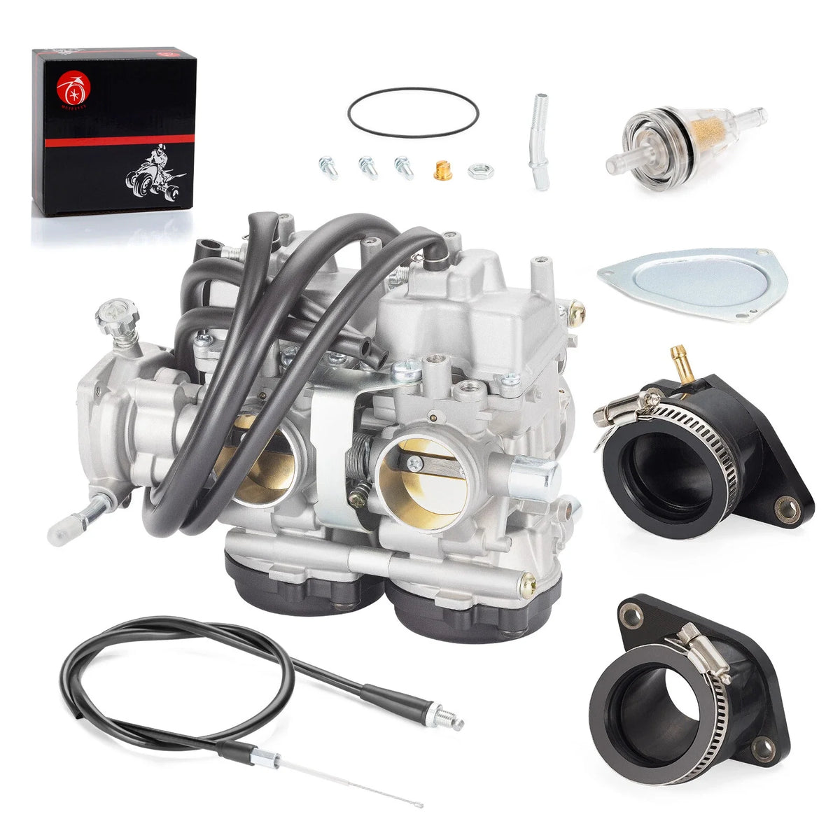 Carburetor & Throttle Cable & Intake Manifold for Yamaha Raptor 660 (2001–2005)