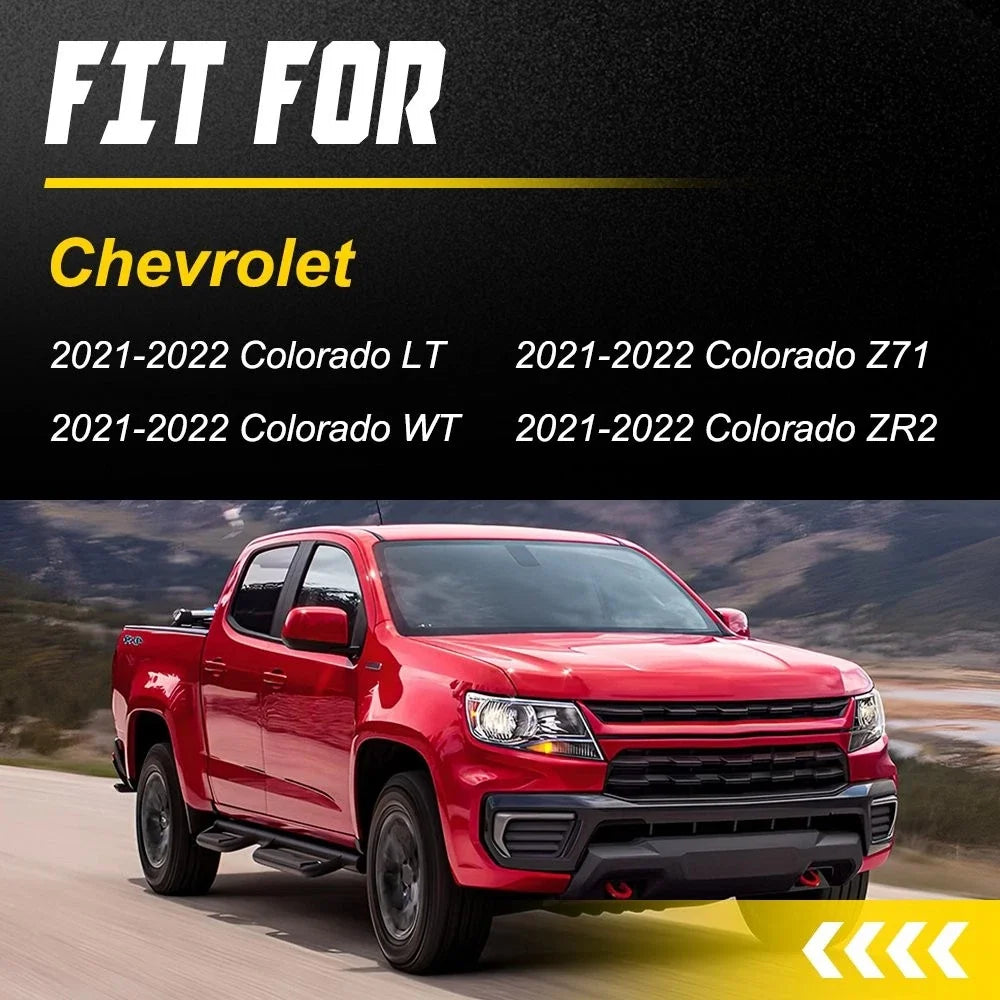Front Bumper Brackets Set of 2 Plastic Black RH for Chevrolet Colorado (2021–2022)
