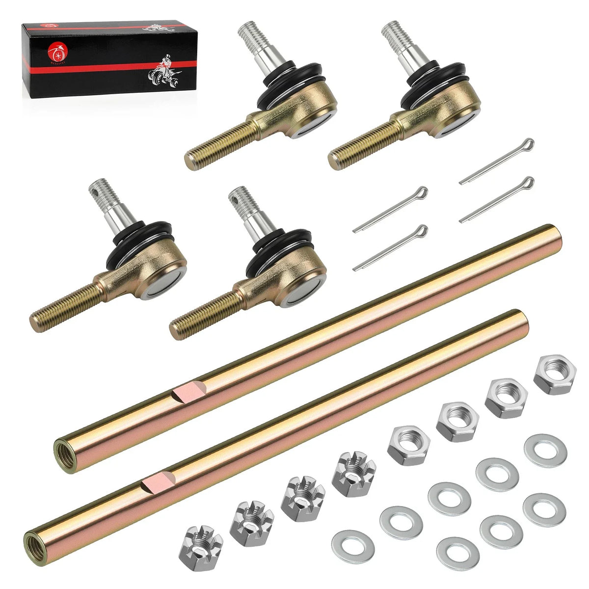 2X Tie Rods w/ Ends Assembly for Yamaha Big Bear 350 (1998–2006)