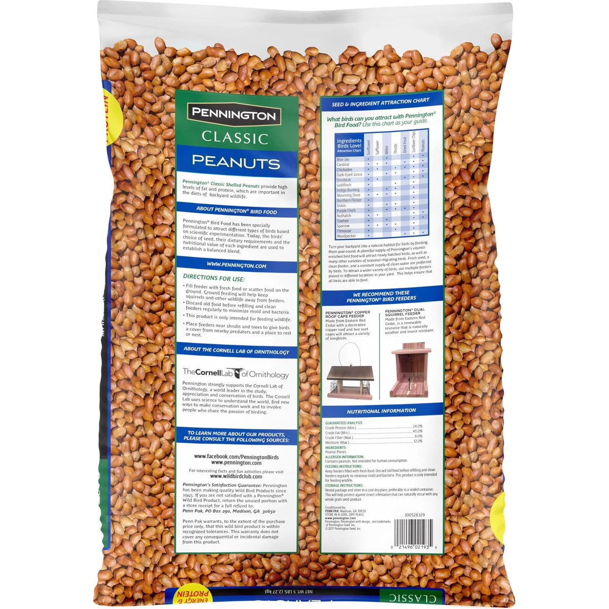 5 Pounds Pennington Classic Shelled Peanuts (Pack of 1)