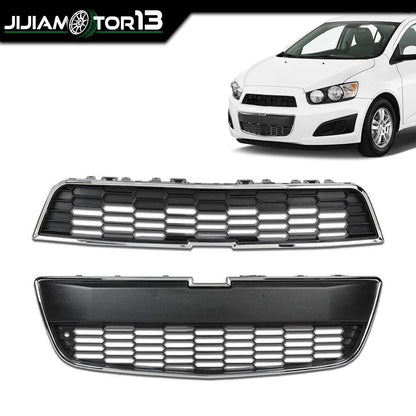 Upper & Lower Bumper Grille for Chevrolet Sonic (2012–2016) J-02HGL45F7TBK