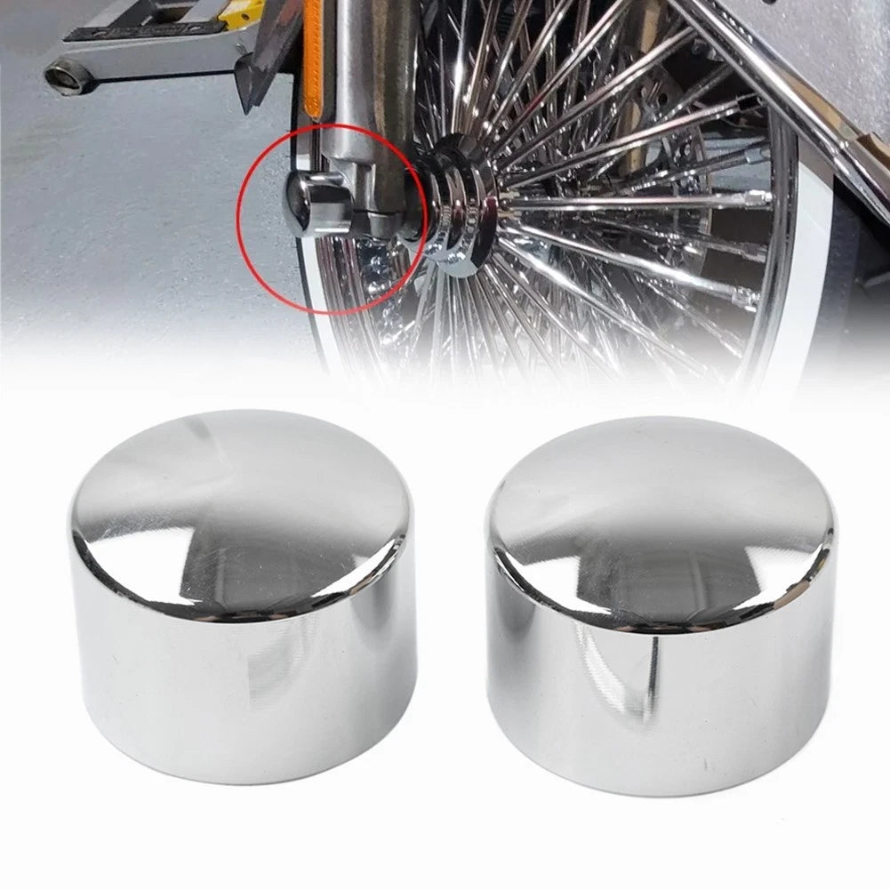 Front Axle Cap Nut Cover for Harley Touring Road King Street Glide Dyna