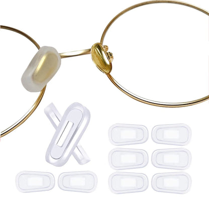5 Pairs Slip-on Nose Pads for Eyeglasses (Universal Fit)