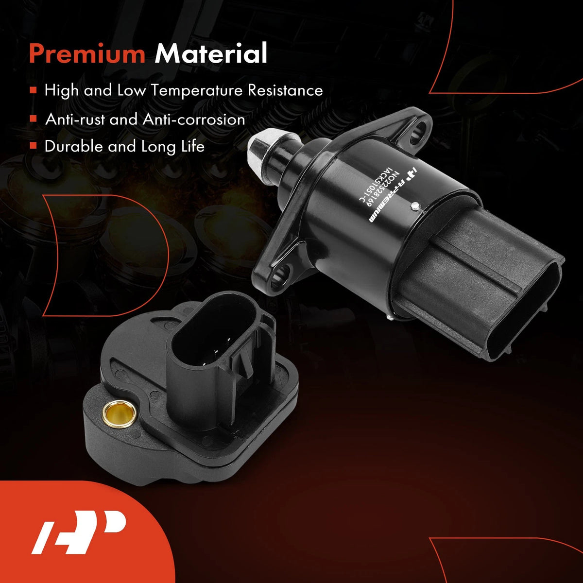 2X Idle Air Control Valve & Throttle Position Sensor for Jeep Dodge (04874373, 4874373, 4874373AB, 53030821, AC176)
