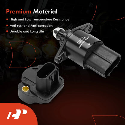 2X Idle Air Control Valve & Throttle Position Sensor for Jeep Dodge (04874373, 4874373, 4874373AB, 53030821, AC176)