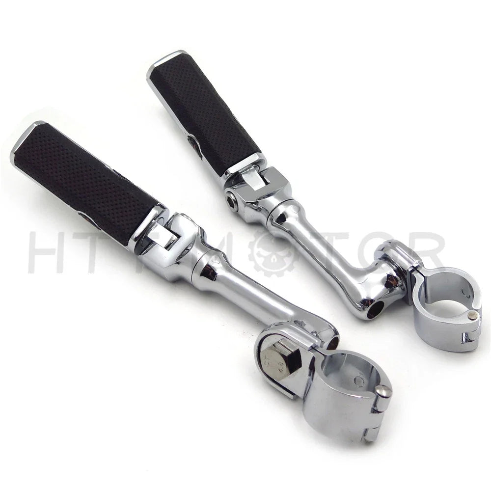Gear Skull 1" 25mm Footpeg Mounting Kit for Chrome Long Angled