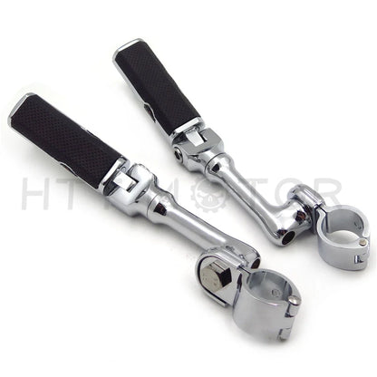Gear Skull 1" 25mm Footpeg Mounting Kit for Chrome Long Angled