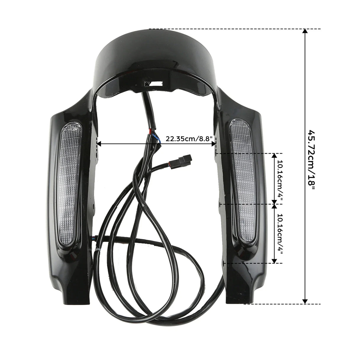 Rear Fender Fascia Set with LED Light for Harley Touring Electra Glide (2009–2013)