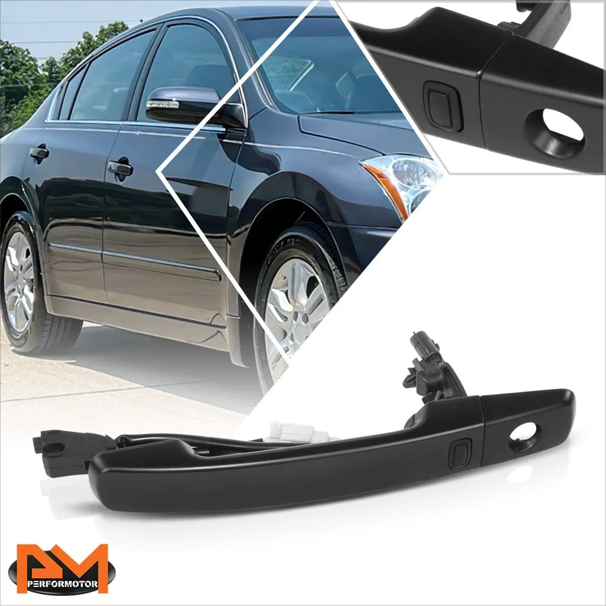 Front Left Exterior Outer Door Handle for Nissan Altima Coupe/Sedan (2007–2013)