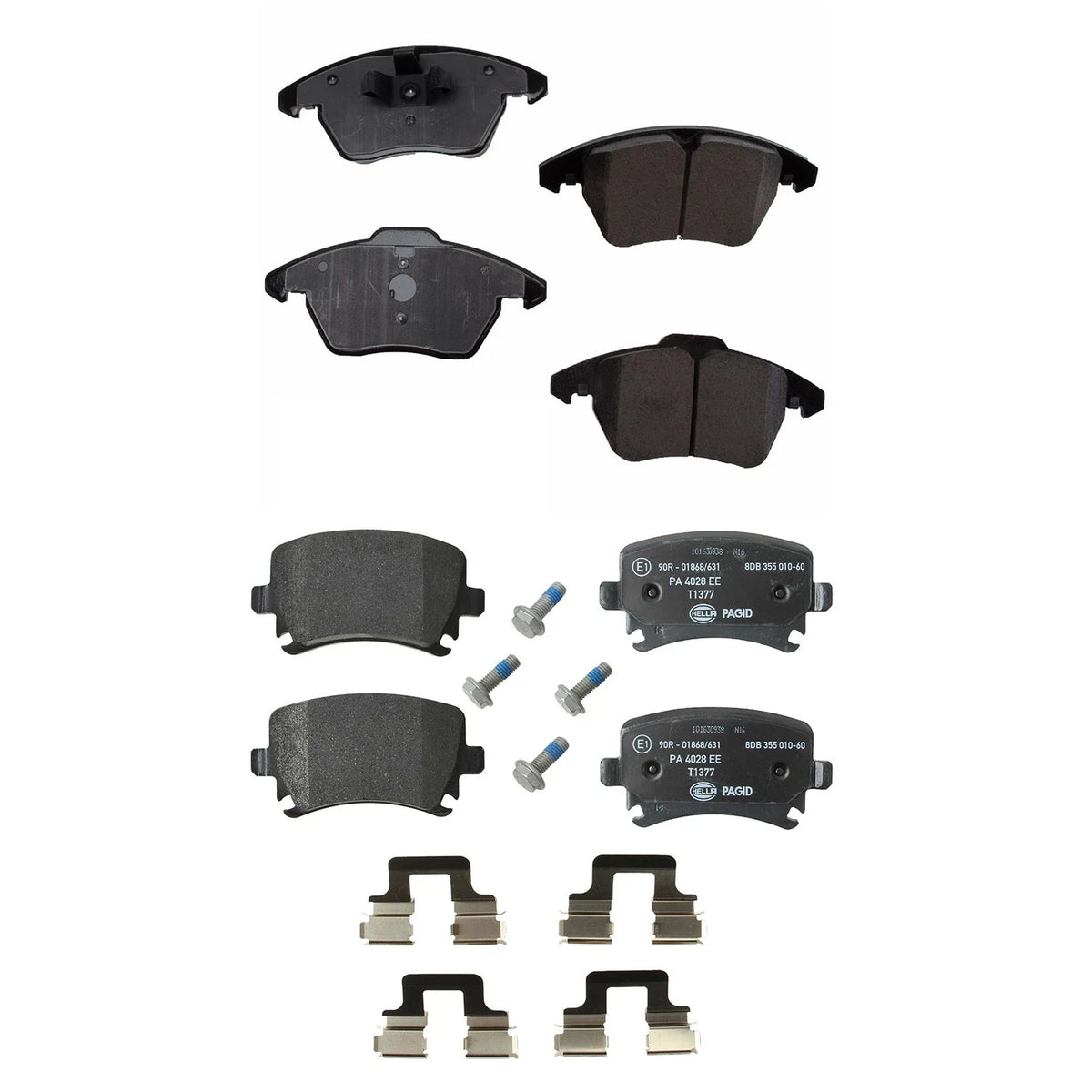 Disc Brake Pads Kit for Audi A3 Quattro, VW Jetta, Golf (2000–2006)