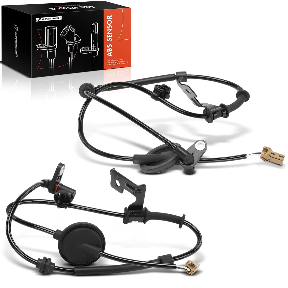 2X Rear ABS Wheel Speed Sensor for Kia Rio (2012–2017) 599101W000, 599301W000, ALS2354, ALS2355