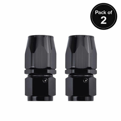 10AN Black Straight Swivel Hose End Fitting for CPE Oil & Fuel Lines (2020–2025)
