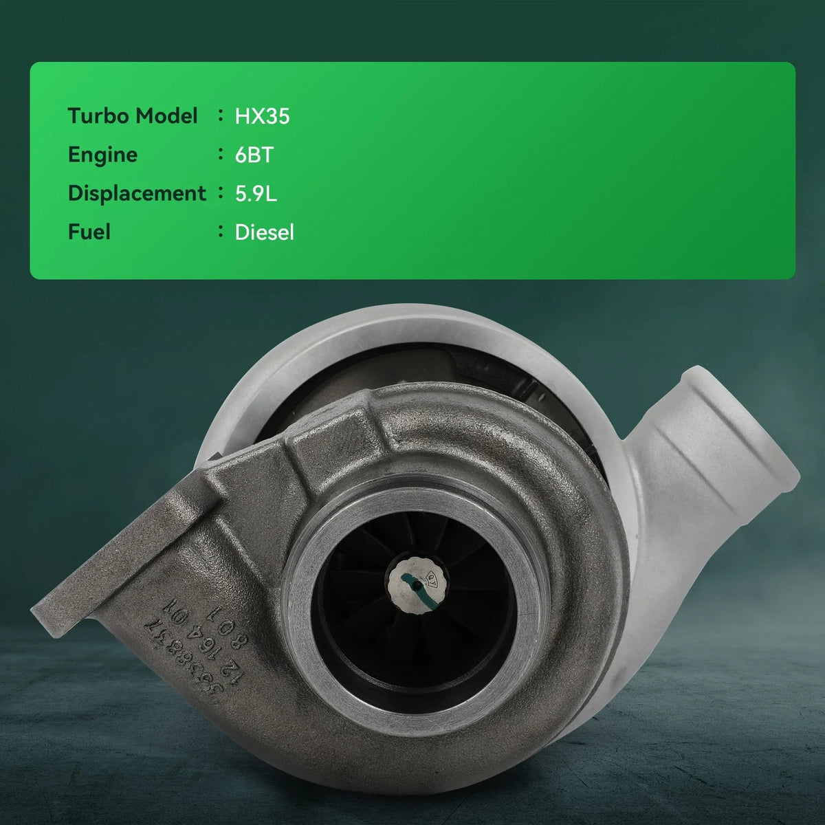 HX35 Turbo for Cummins 5.9L Diesel 6BT (1995–2008) 3537132