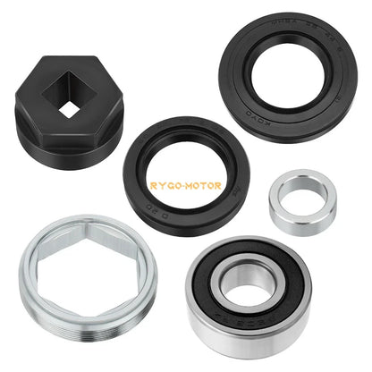 Steering Stem Bearing Seal Holder Nut & Tool Kit for Yamaha Kodiak 400 450 700 (1993–2020)