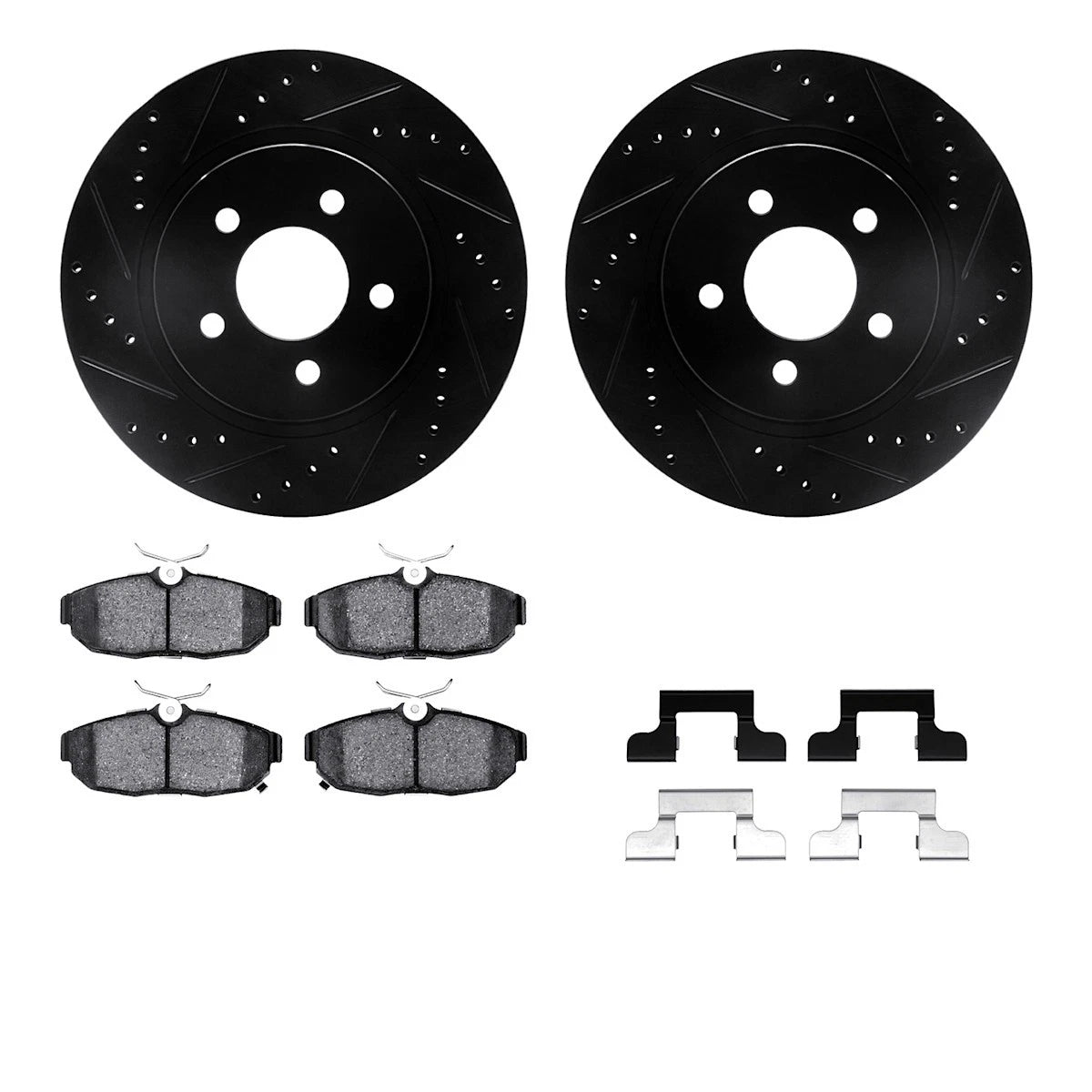 2X Brake Disc and Pad Kit for Ford Mustang (2012–2014) WHUH1-54042