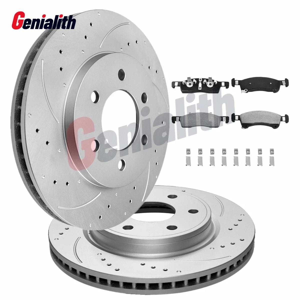 Front Drilled Rotors + Brake Pads for Ford Expedition Lincoln Navigator (2003–2006)