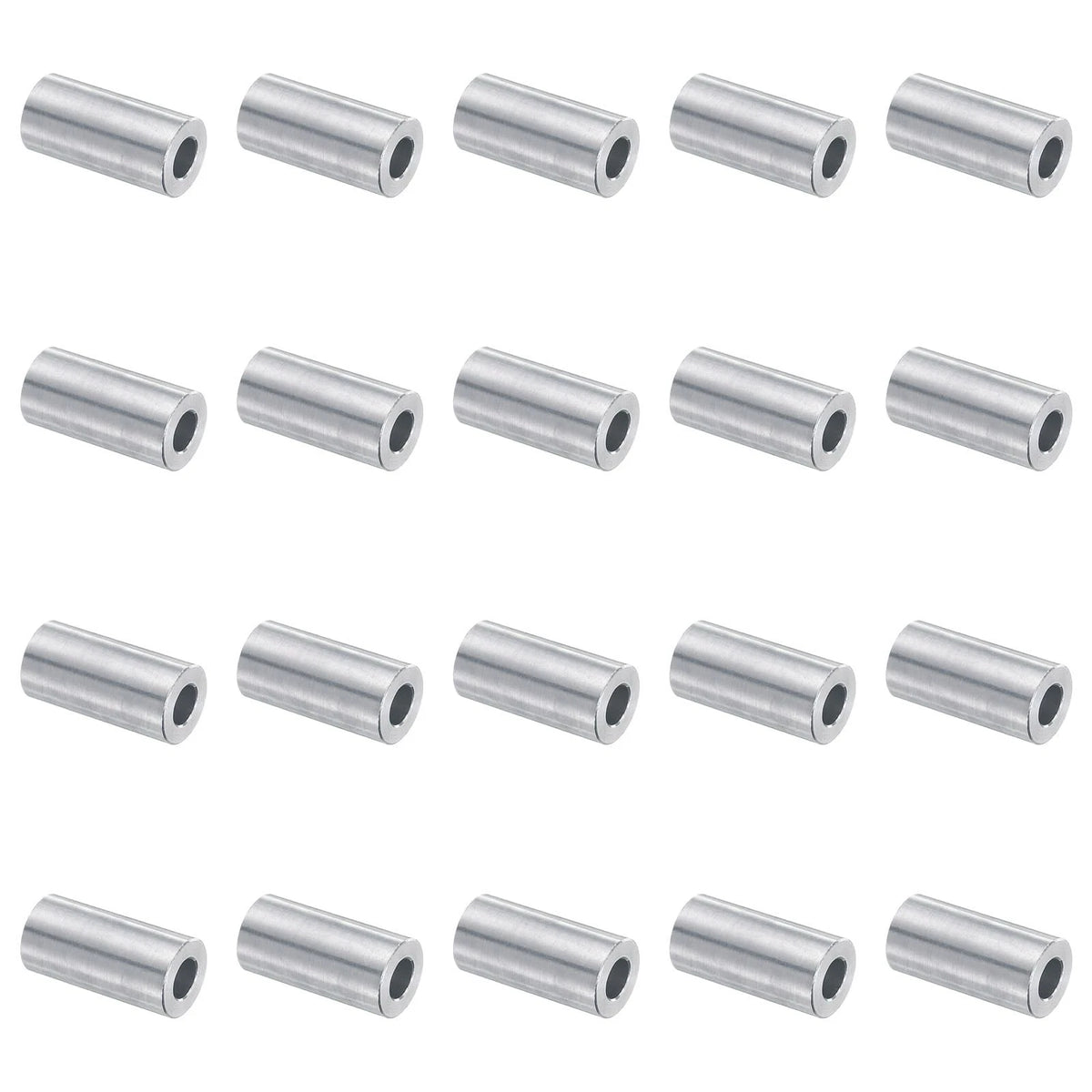 20X Aluminum Spacer 5mm Bore x 10mm OD x 20mm Length for Universal Use