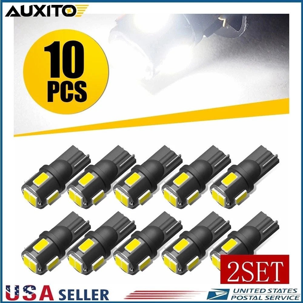 20x T10 Wedge White SMD LED Bulbs for License Plate (194, 168)